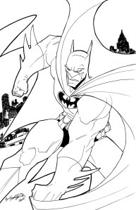 Batman original pinup - donated by Jerry Gaylord