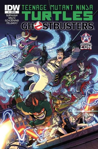 "Teenage Mutant Ninja Turtles/Ghostbusters" #1 Exclusive cover by Jerry Gaylord and Emilio Lopez