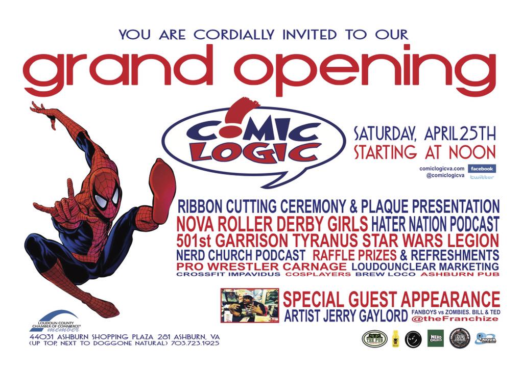 Grand Opening of Comic Logic in Ashburn, VA